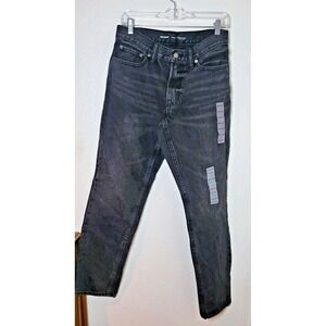Old Navy Jeans Straight Taper Mens Size 30 x 32 Black 100% Cotton NEW Classic